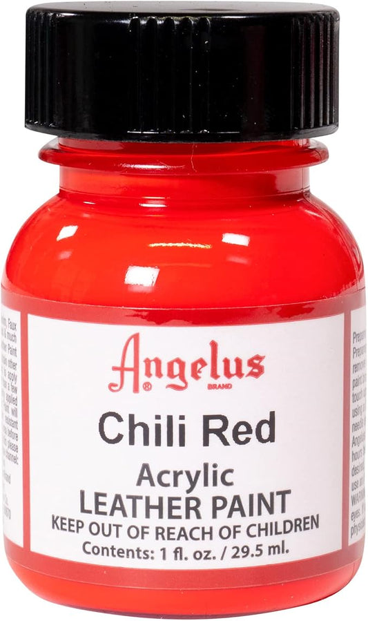 Angelus Acrylic Leather Paint, 1 Fl Oz (Pack of 1), Chili Red
