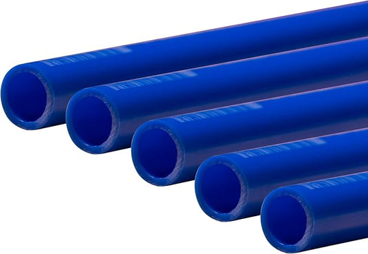 SharkBite 1 Inch x 5 Feet Blue PEX-B, Made in the USA, Pack of 5, Flexible Water Pipe Tubing for Plumbing, U880B5