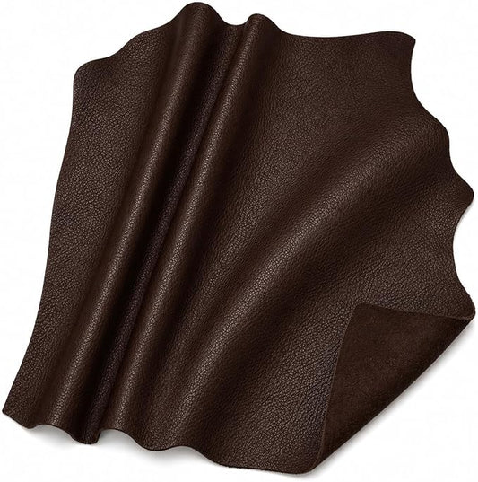 Reed Leather Hides - Cow Skins (12 X 24 Inches 2 Square Foot, Dark Brown) | Arts and Crafts
