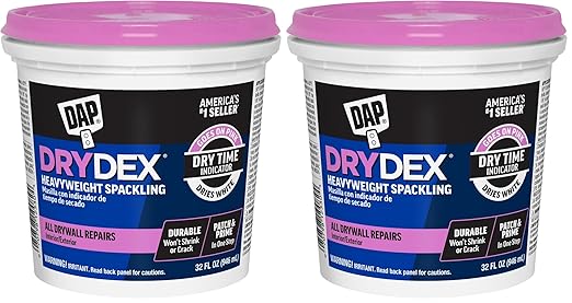 DAP DryDex Dry Time Indicator Spackling, Pink/White, 32 Oz (7079812330) (Pack of 2)