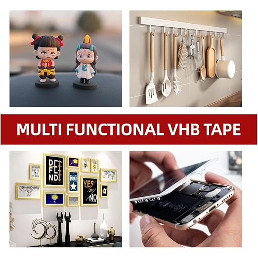 3M Tape 5952 Double Dided 1''x15.4Ft Heavy Duty 0.043in Thick, Black | Waterproof Mounting Tape Foam Tape for Car Home Office Deco Indoor Outdoor