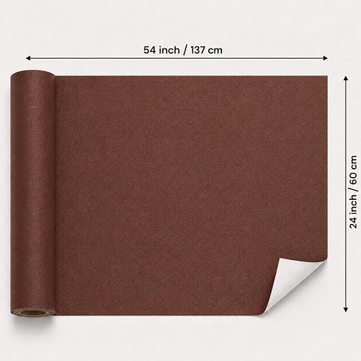 Self Adhesive Leather Repair Patch 24x54 Inch Sofa Car Seat Strong Adhesive | YAWQIRV Strong Self Adhesive Patch, Leather Repair Kit and Vinyl Repair Kit for Sofa, Waterproof, Scratch Fix, Durable, Brown