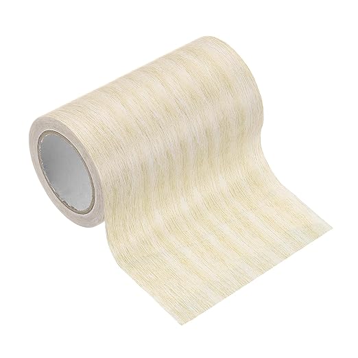 PATIKIL Wood Grain Tape 3.9" x 15 Ft, Self-Adhesive Wood Texture Repair Tape Realistic Wood Effect Contact Paper Patch for Furniture Cabinets Floor Walls Home Decoration, Light Yellow Oak