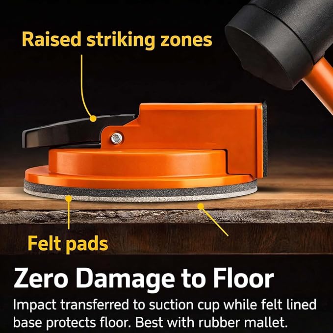2026 New Floor Suction Repair Tool For Vinyl Plank Flooring,Heavy-Duty Suction Cup Tile Leveler,Adjustable Height Setter & Laminate Floor Gap Repair Tool, Floors Gap Fix And Seam Leveling (2PCS)