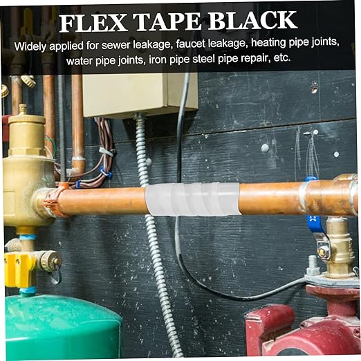 Rubberized Seal Tape Flexible Duct Tape for Pipe and Leak Repair Self Adhesive Weather Resistant for Home and Outdoor Use