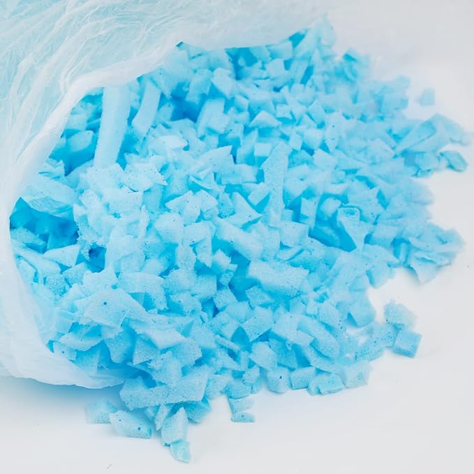 DR.DUDU 5lbs Pillow Stuffing for Couch Pillows Bean Bag Filler | Shredded Memory Foam, For Couch Cushion Dog Bed Chair Arts Crafts
