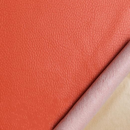 Leather Repair Patch Tape, Leather Adhesive Self-Adhesive, First Aid Patch Fix Tear Kit for Furniture Sofas Vinyl Car Seats Couch Chairs Shoes Down Jackets (Orange)