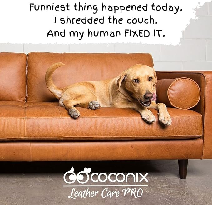 COCONIX Leather & Vinyl Repair Kit - White & Naturals | Fix Tears, Holes, Scratches, and Peeling on Leather and Vinyl Furniture, Car Seats, and Jackets | Easy Application with Customizable Colors