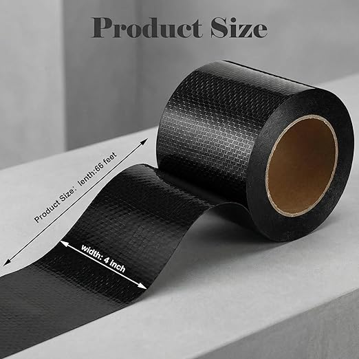 Frienda 4 Inch x 66 Feet RV Underbelly Tape RV Underbelly Material Corrugated Waterproof Flex Belly Tape Thick Adhesive Patch Sealing Mobile Home Camper Travel Trailer Tear Repair (2 Pack)