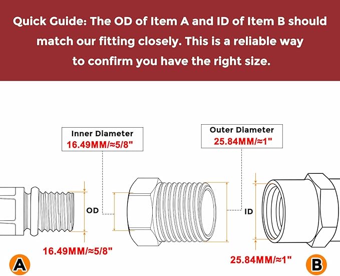 Packs of 6, 3/4" Male NPT NPT3/8" FeMale NPT Solid 304 Stainless Steel Hex Bushing, Hose Fittings Adapter Reducer for Bathroom Remodel, Tool Extensions
