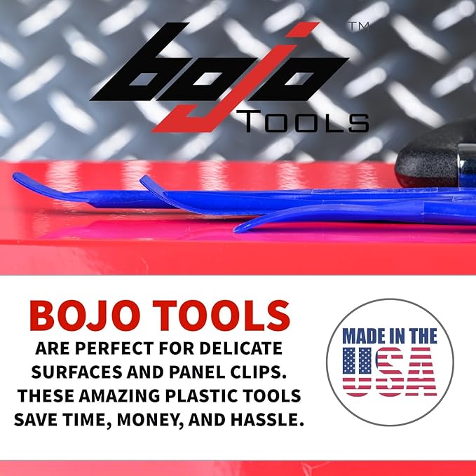 Bojo Tools - 3-Piece Plastic Sealant Smoothing Tool Kit in Pouch - Medium Duty