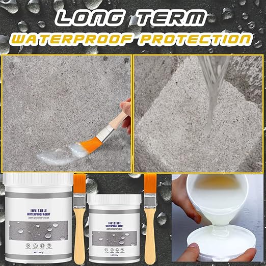 Waterproof Anti-Leakage Agent, Super Invisible Waterproof Transparent Anti-Leaking Insulation Sealant, Multi-Surface Leak Repair Coating Strong Bonding Sealant (100ml)