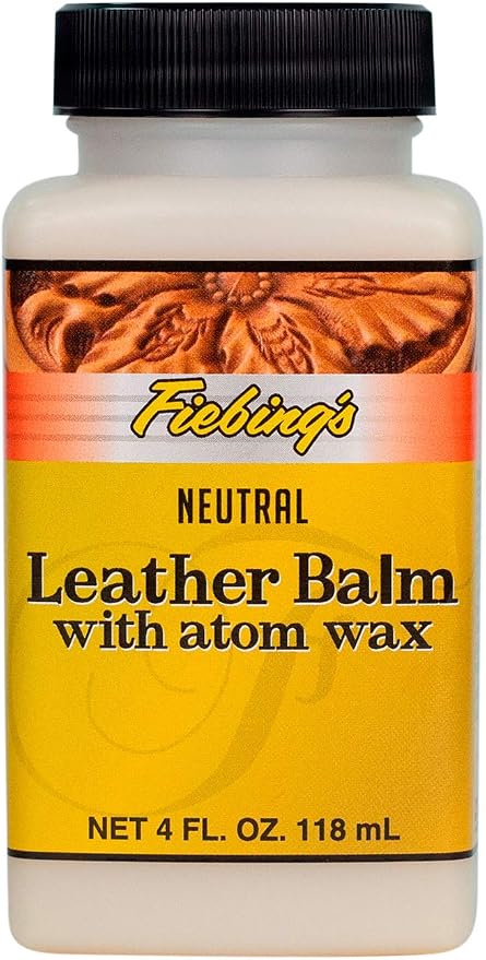 Fiebing's Leather Balm with Atom Wax Neutral, 4 oz