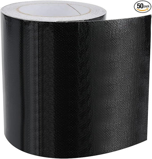 RealPlus 6" x 50' RV Underbelly Tape Waterproof Belly Tape with Permanent Sealing Adhesive for Camper Travel Trailer Mobile Home, Tear Repair Patch