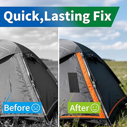 YONGJIN RV Awning Repair Tape, Heavy Duty Outdoor Tent Repair Tape and Tarp Tape, Waterproof Tarp Patch Kit for Camper, Boat Covers, Canvas, Sail, Canopy, and Outdoor Fabric Tear Repair (4 inch)