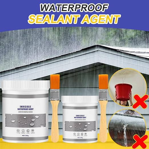 Super Strong Invisible Waterproof Anti-Leakage Agent, 2023 New Transparent Repairing Leak Waterproof Adhesive, Waterproof Insulating Sealant for Home Bathroom Roof (300g)