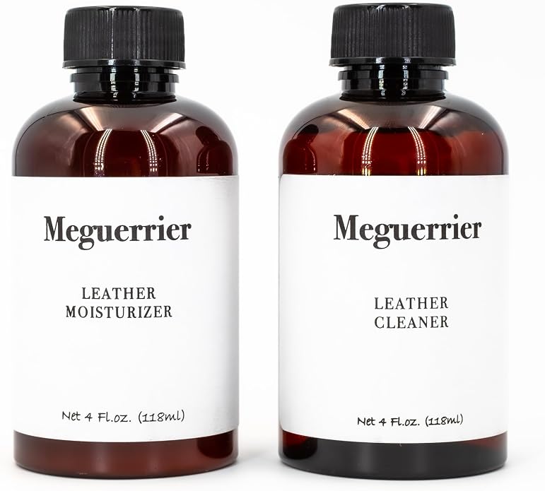 Leather Purse Cleaner and Conditioner Kit, 2 x 4 fl oz | Premium Care Set for Designer Handbags, Luxury Totes & Wallets, pH-Balanced, Non-Toxic Formula