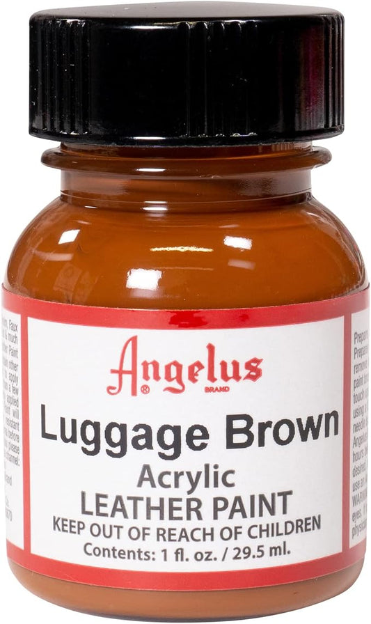 Angelus Acrylic Leather Paint, 1 oz, Luggage Brown