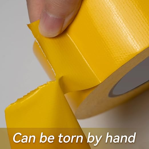 Reniteco Yellow Duct Tape- 2 inches x 45 Yards, Waterproof & All-Weather, No Residue, UV Resistant, Heavy Duty for Car, Home & Outdoor Repairs, 1 Roll
