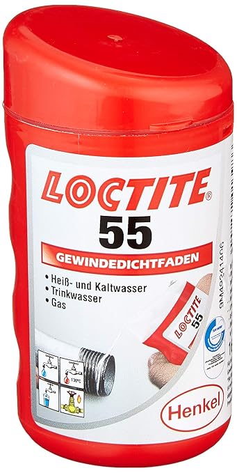 Loctite 55 Pipe Sealing Thread Cord for Water and Gas Leak Fix - Size 150m