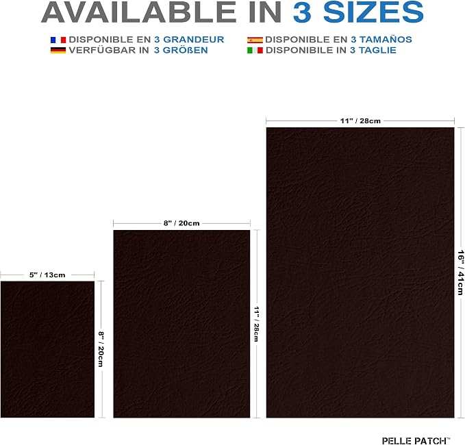 Leather Sofa Repair Kit - 25 Colors Available - Original 8x11 - Wine