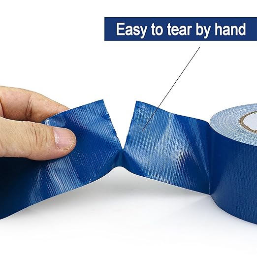 BOMEI PACK Dark Blue Duct Tape, 3Rolls Heavy Duty Strong Industrial Color Duct Tape 9mil x 1.88inch x 30yds for Packing and Repairing