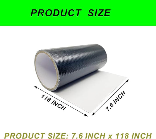 7.5 x 118 Inches Pond Liner Repair Tape Self-Adhesive Liner Repair Patch Kit Pond Liner Seam for HDPE/EPDM Garden Pond Patch Cover Repair