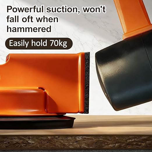 Floor Gap Fixer Tool – Heavy Duty Flooring Gap Repair Kit with Vacuum Suction Cup & 3 PCS Reusable Sticky Pads, Plank Grabber for Laminate, Wood, Vinyl, Tile Floor – DIY Gap Closure Tool