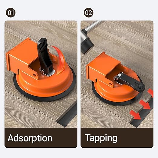 Floor Gap Fixer Tool, Heavy Duty Laminate Floor Gap Fixer Suction Cup Repair Tool, Laminate Flooring Suction Cup Tools for Gaps, Vinyl Floor-Gap Repair Tools for Laminate, Wood, Tile, Vinyl Floor (B)