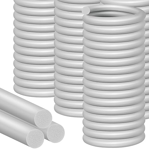 MYFAMIREA 100FT Backer Rod 1/4 Inch EPDM Rubber Caulk Saver Weather Strip Seal Concrete Expansion Joint Filler for Gaps and Joints, Gray
