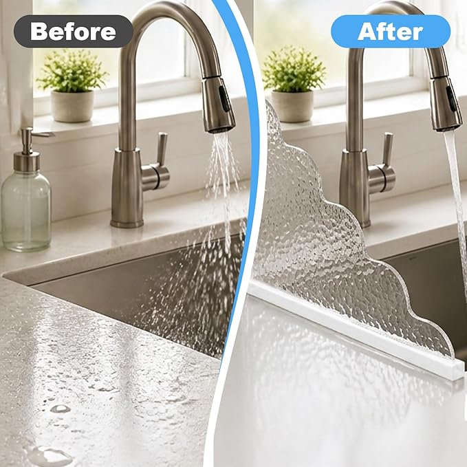 2 Pcs Shower Splash Guard, 9.25” x 9.25“Self-Adhesive Bathtub Splash Guard Removable Shower Water Guard with Silicone Base for Bathroom, Kitchen Sink Shower Guards to Keep Water in Shower