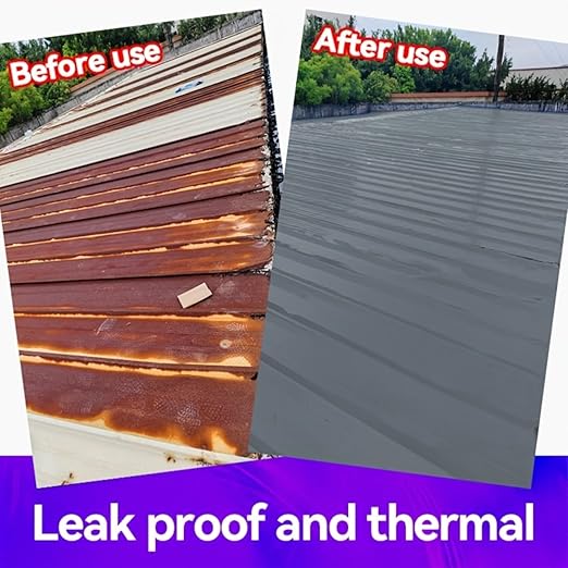 Waterproof Sealant Tape Self Adhesive Rubberized Asphalt Tape for RV Roof Metal Roof Corrugated Roof Leak Repair UV Resistant Heavy Duty Waterproofing Membrane (Gray, 393.7 InX 7.87 in)