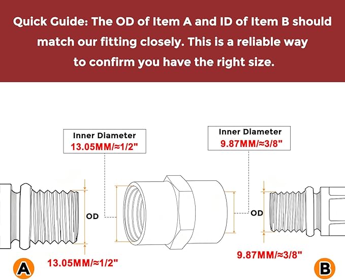 Pack of 5, 1/4" FeMale NPT to 1/8" FeMale NPT Solid Brass Pipe Fitting Coupler, Brass Coupling Hose Fittings Adapter for Pipe Leak Repair, Bathroom Remodeling, Tool Extensions