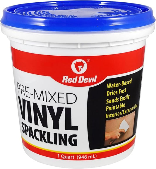 Red Devil 0534 Pre-Mixed Vinyl Spackling, 1 Quart