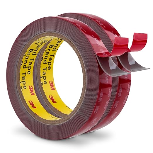 Double Sided Tape 0.75" x 15.4Ft 2 Pack, Made of 3M Heavy Duty Mounting Tape, 5608 Foam Tape Waterproof for Indoor Outdoor Home Office Car Decor
