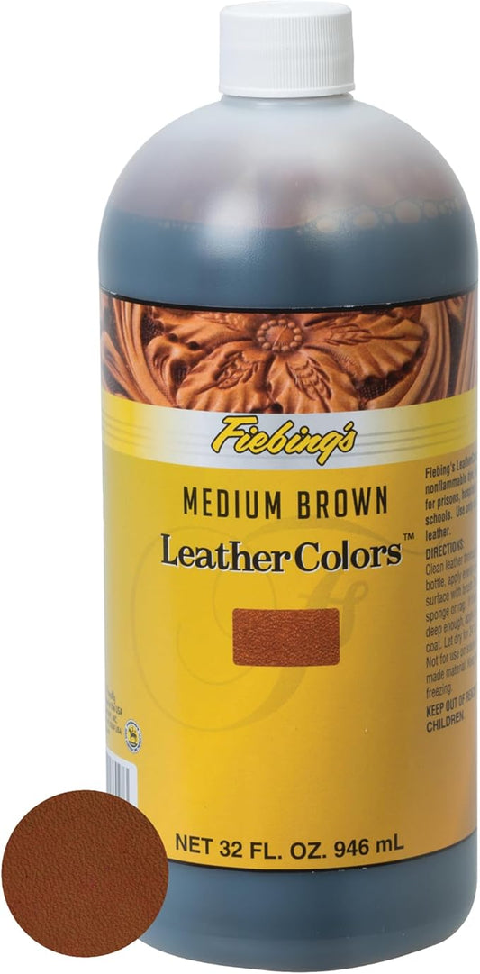 Purposed Value Fiebing's LeatherColors - Water Based Penetrating & Permanent Leather Dye for Shoes, Boots, Belts