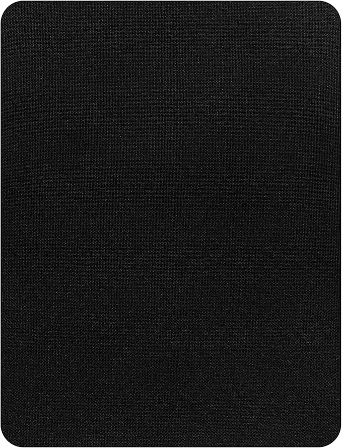 KING MOUNTAIN Fine Linen Repair Patches, Self-Adhesive Linen Fabric Patches, 8X11 inch Extra Size, Multi Color, Can be Used for Linen Sofa Repair (Black,8" x 11")