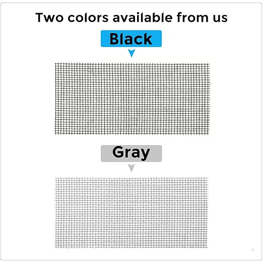 Secopad Grey Window Screen Repair Tape, 4 in X 15 FT (180IN) Screen Repair Kit for Windows or Doors, Strong Adhesive Fiberglass Mesh Patch Tape