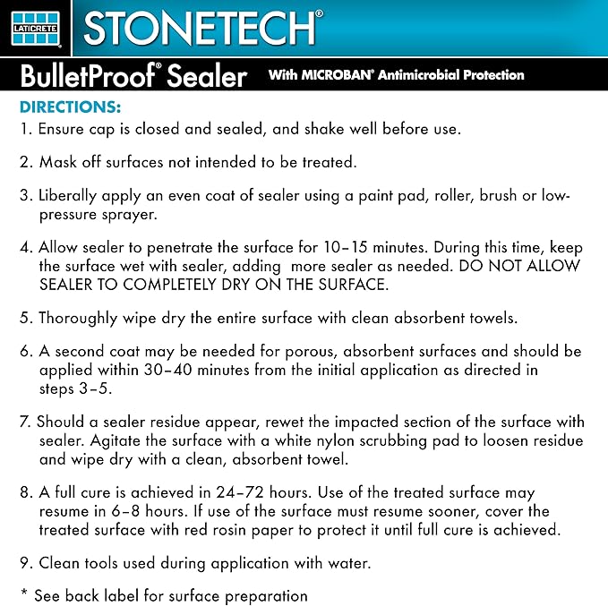 STONETECH Bulletproof Sealer, 1 Quart/32 OZ (946ML) Bottle