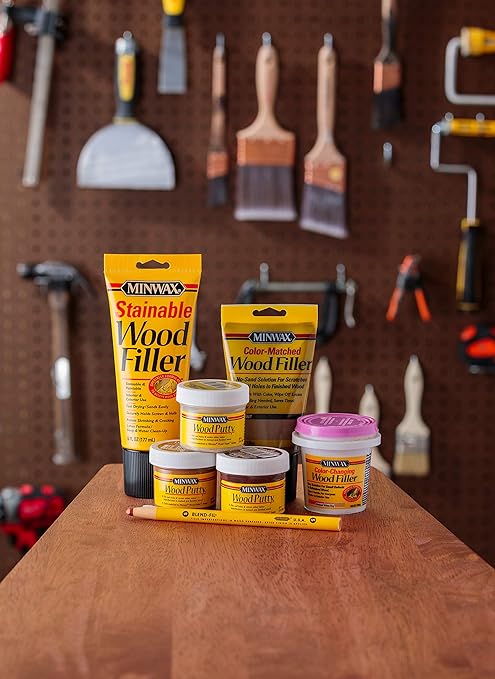 Minwax Color-Matched Wood Filler, Walnut, 6 oz (Pack of 8)