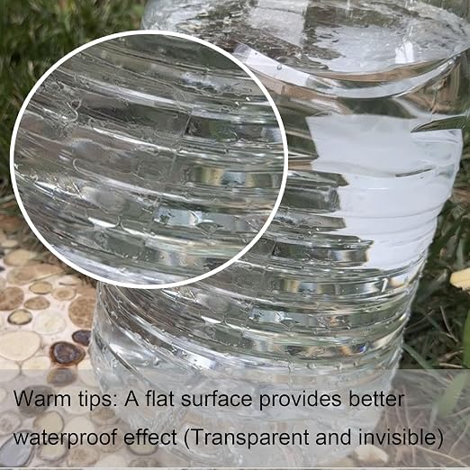 WELSTIK Waterproof Tape Patch & Seal Tape Repair Tape Duct Tape - Transparent - 10,2 x 152,4 cm