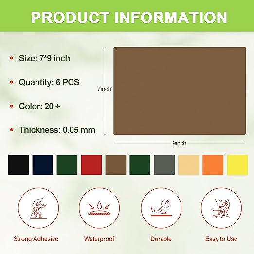 TIANLDD Waterproof Repair Tape for Boat Covers,Tents,Tarp,RV Awning，Fabric Repair Tape(Dark Coffee)