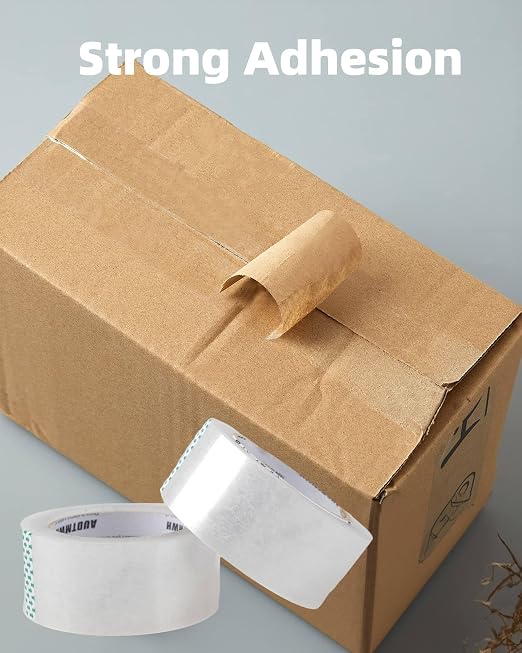 AUDTMWH Packing Tape Refills, Clear Packaging Tape Heavy Duty Designed for Moving, Shipping and Packing, Mailing,1.88" x 60 yds, 4 Rolls