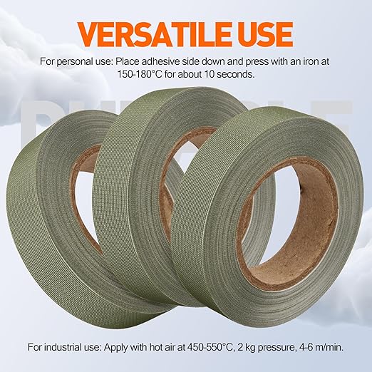 TPU Seam Sealing Tape – Waterproof Heat-Seal Fabric Repair Tape for Tents, Outdoor Gear, and Apparel, 0.79 in x 10.94 yd, Green