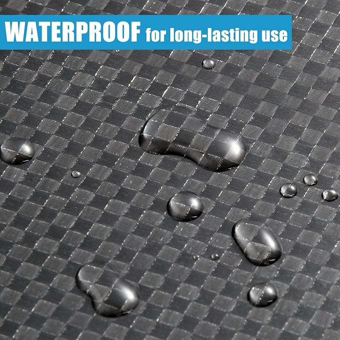 RV Underbelly Material RV Underbelly Tape, 7.87'' x 20' Waterproof Tape with Permanent Sealing Adhesive for Camper Travel Trailer, Mobile Home, Tear Repair Patch
