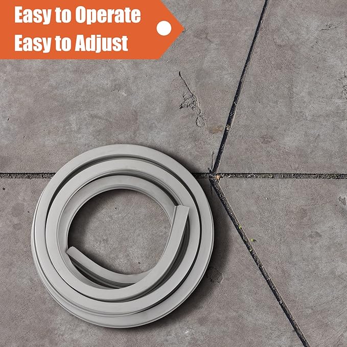 Kingdder Concrete Expansion Joint Filler Driveway Crack Filler Flexible EPDM Rubber Strip for Concrete Crack Repair Replacement Weather Aging Resistance Expansion Joint(1/2'' Wide, 100 ft Long)