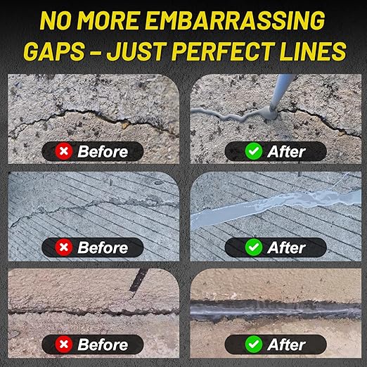 Concrete Crack Filler, Cement Crack Filler Outdoor, Waterproof Repair Sealant, Quick-Drying Sealing Adhesive, for Driveway, Walkway, Patio, Joint (3)
