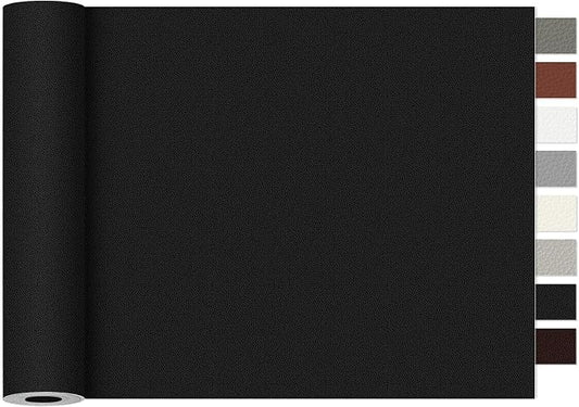 Leather Repair Tape,16 x 30 Inches Self Adhesive Leather Repair Patch，Leather Repair Kit for Furniture，Couches,Car Seats,Cabinets,Handbags(Black)