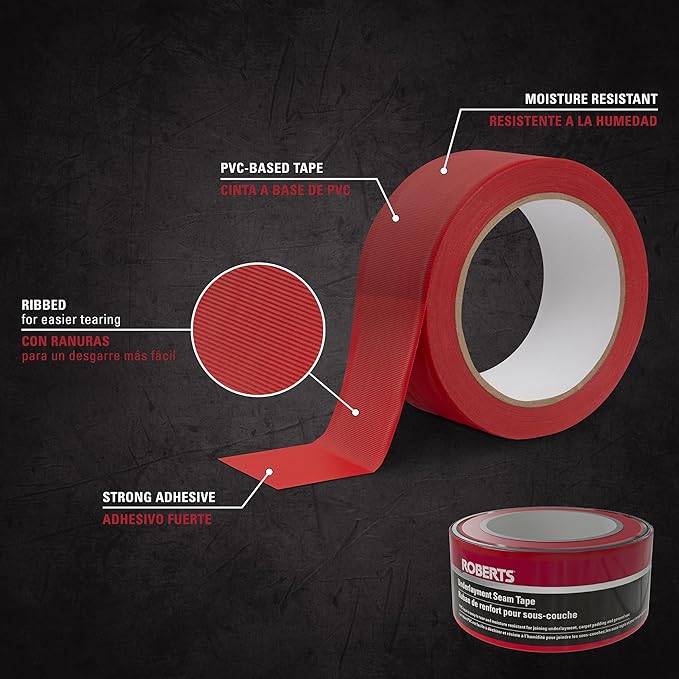 Roberts 50-040 Underlayment Seam Tape 100 ft. Red
