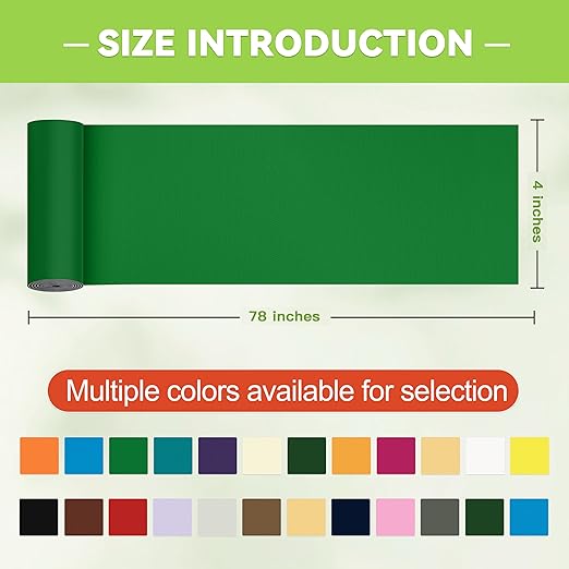 TIANLDD 4x78in Waterproof Repair Tape for Boat Covers,Tents,Tarp,RV Awning,Fabric Repair Tape(Green)